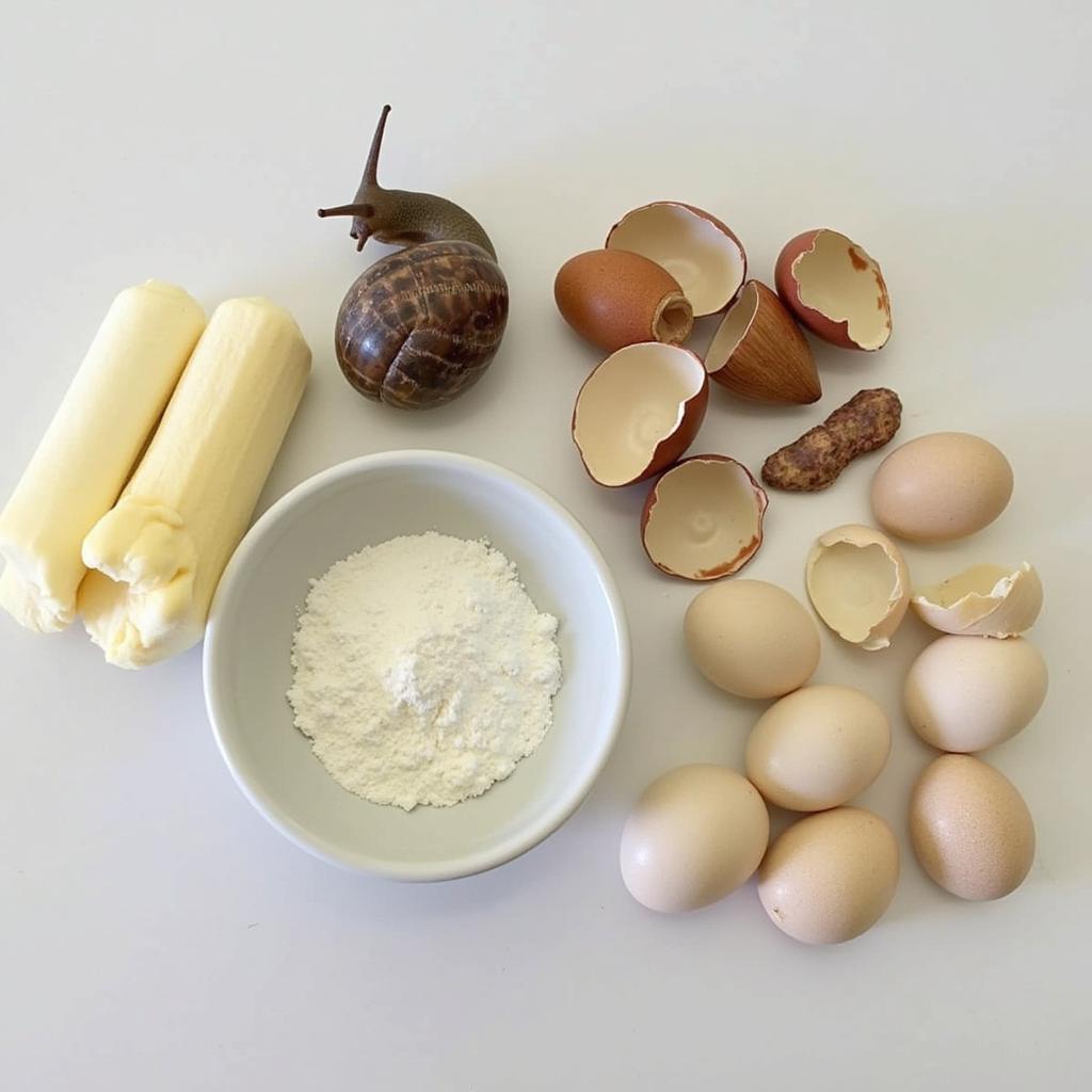 Various calcium sources for giant African land snails.