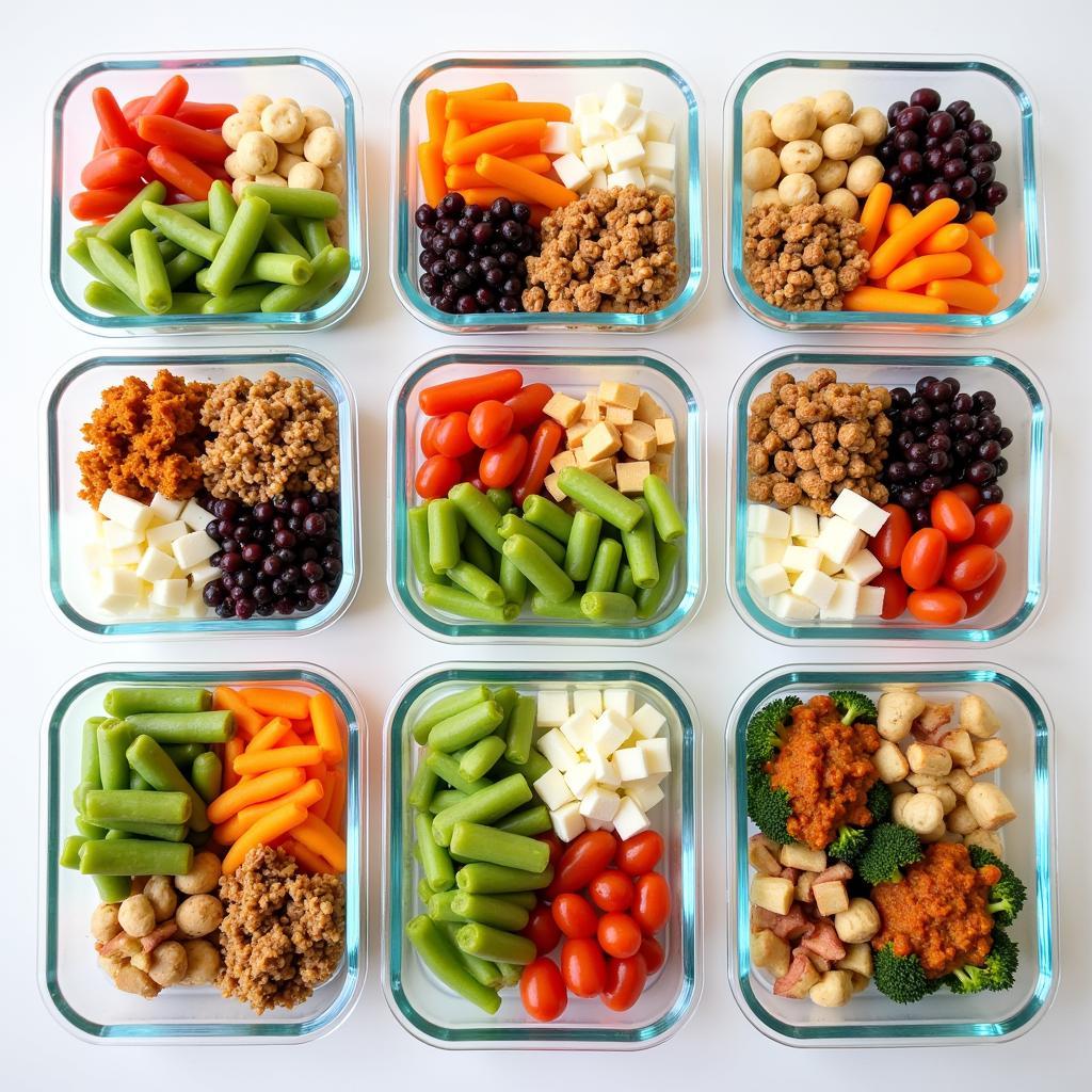 Meal Prep with Glass Rectangle Food Storage Containers