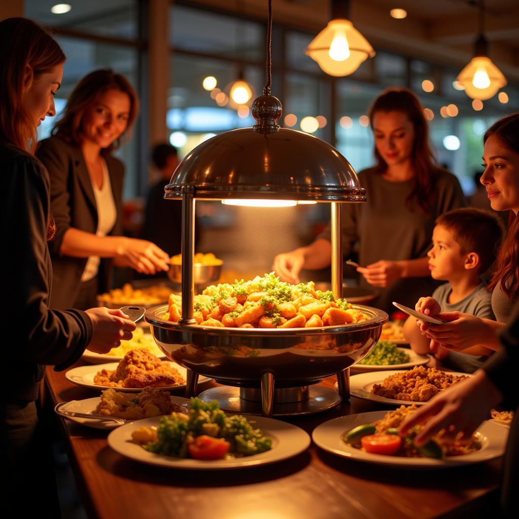 Glo Ray Food Warmer at a Buffet