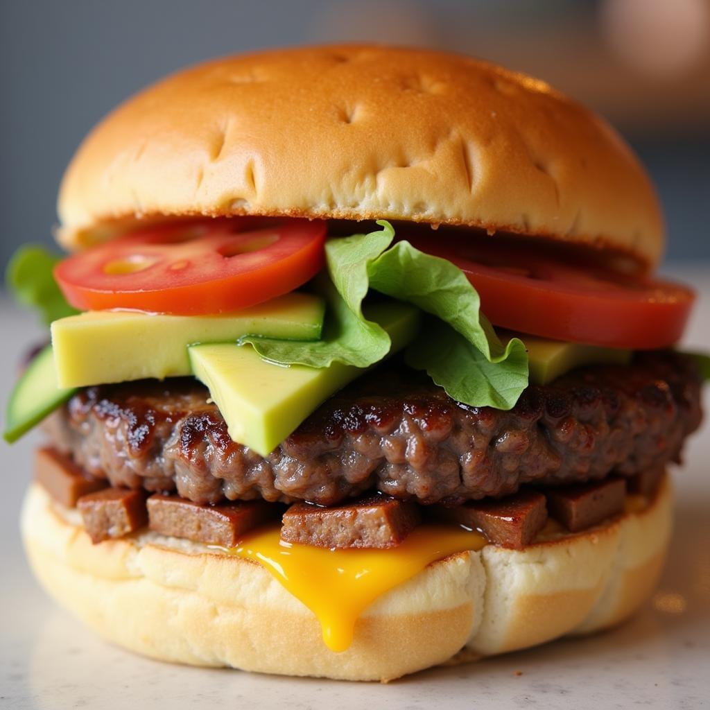 A Gluten-Free Burger from Auntie M's Food Truck