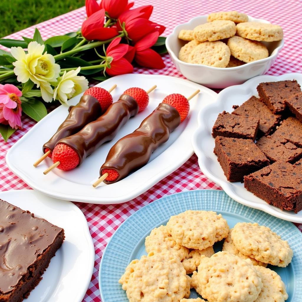 Gluten-Free Picnic Desserts Spread