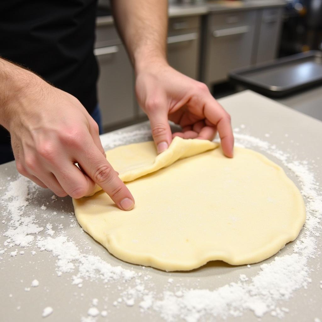 Stretching Gordon Food Service Pizza Dough