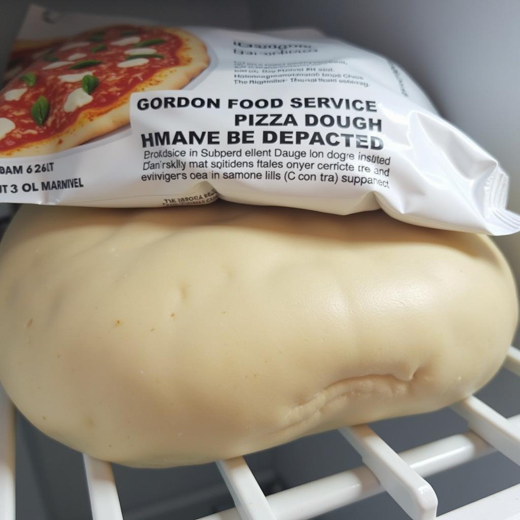 Thawing Gordon Food Service Pizza Dough