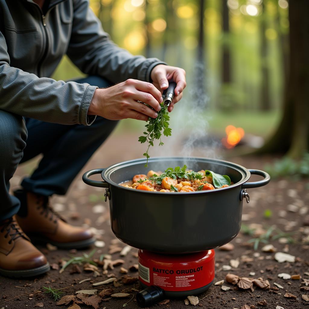 Gourmet Dehydrated Camping Meal Preparation