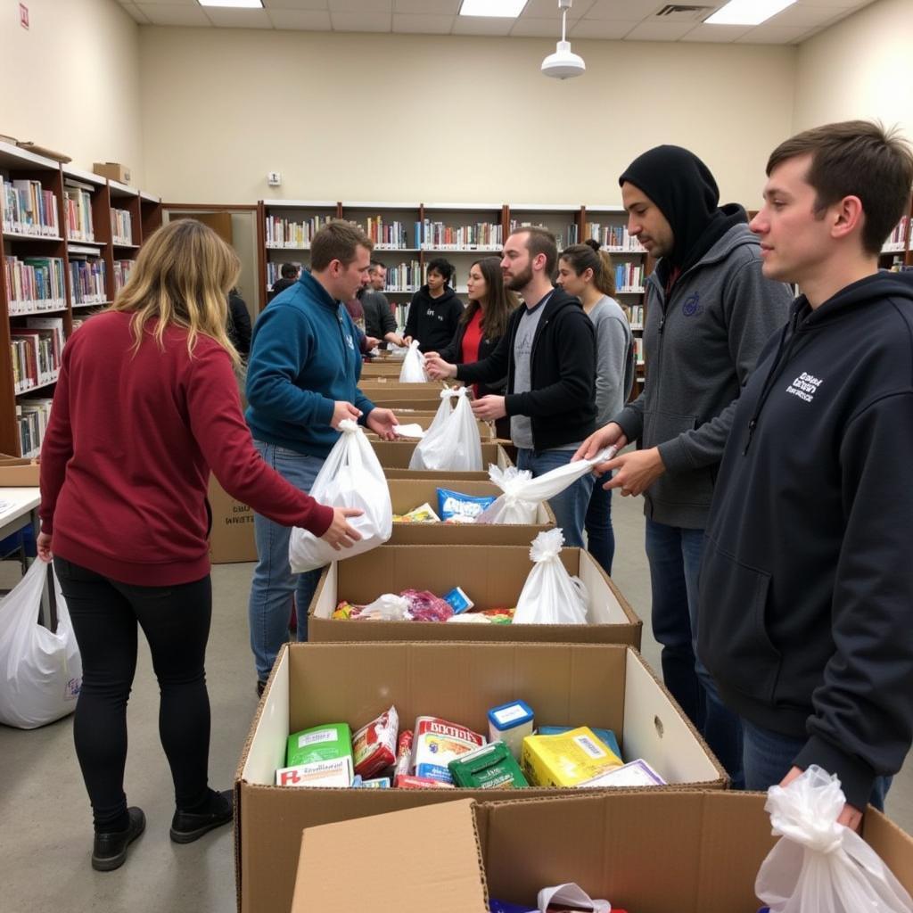 Food Distribution at Grace Baptist Church Food Pantry