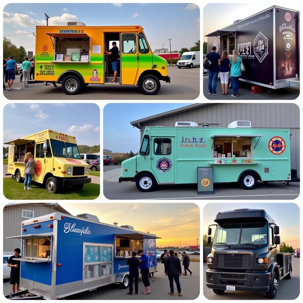 Food trucks at a Great Northern event offer diverse cuisines.