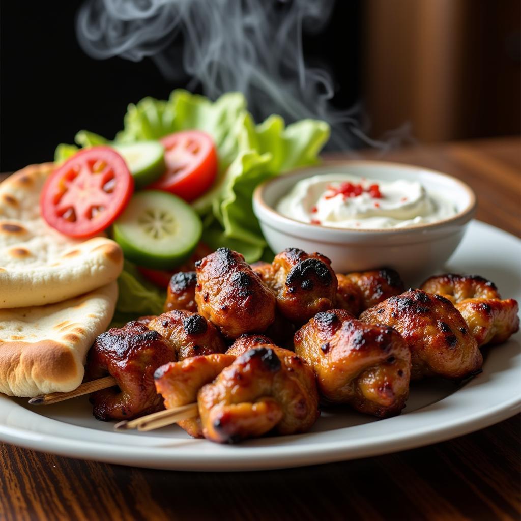 Delicious Souvlaki at the Greek Food Festival