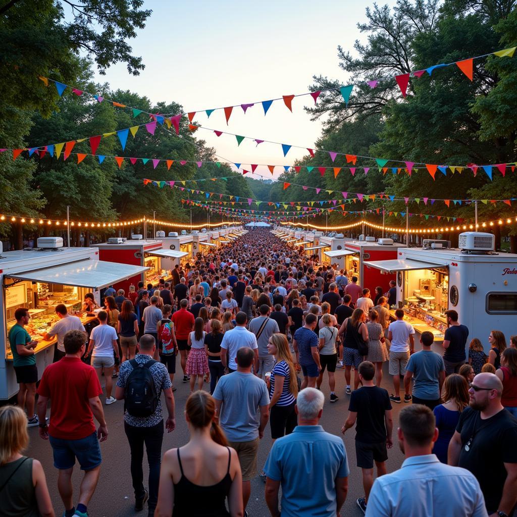 Vibrant Atmosphere at Greensboro Food Truck Festival