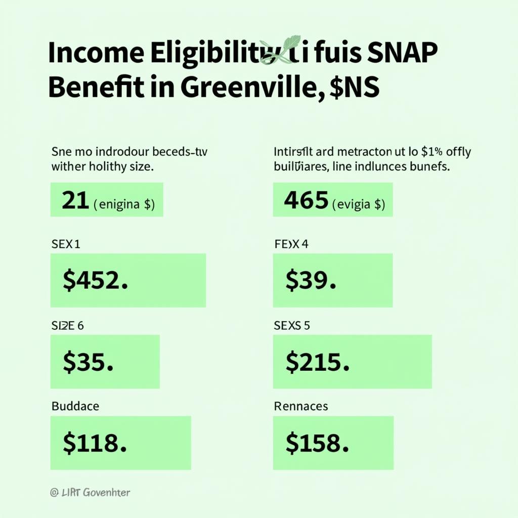 Greenville MS Food Stamp Eligibility Chart