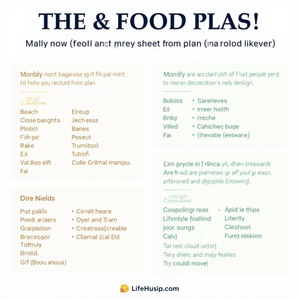 Variations of the Grey Sheet Food Plan