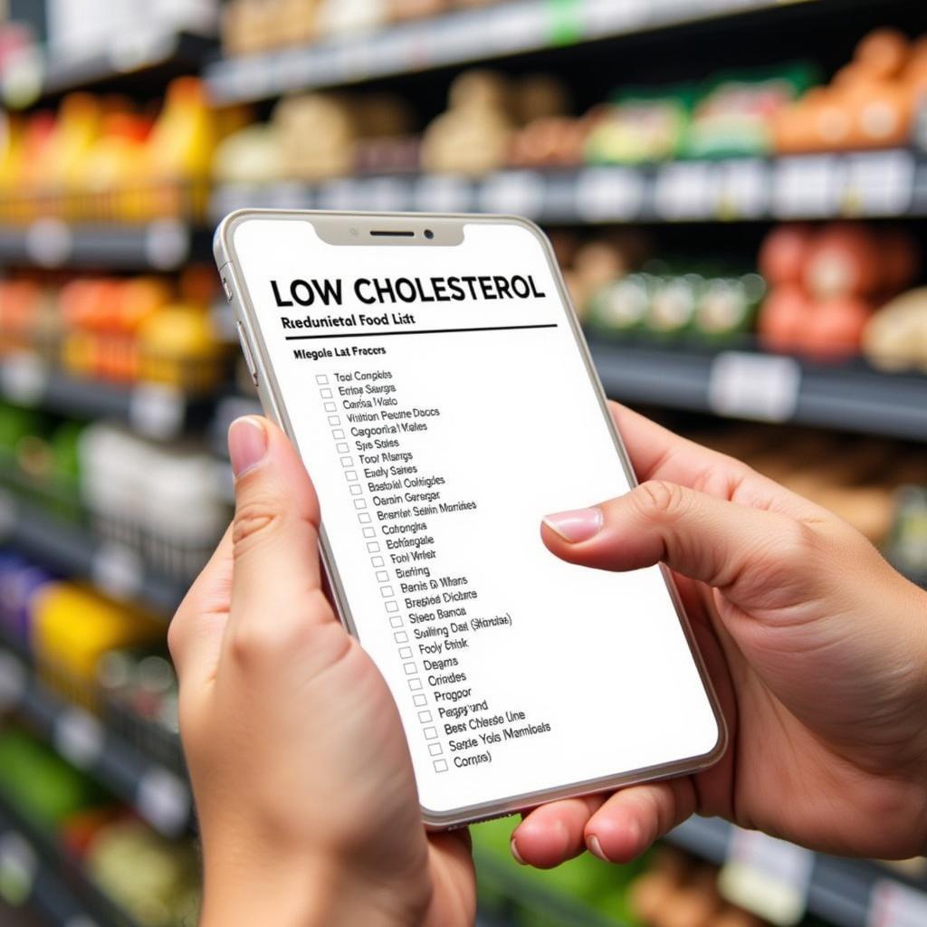 Grocery Shopping with a Low Cholesterol List