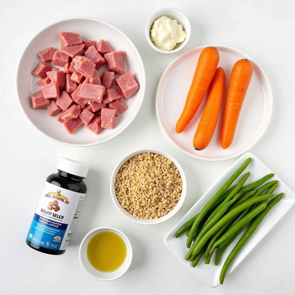 Ingredients for a Healthy Ground Pork Dog Food Recipe