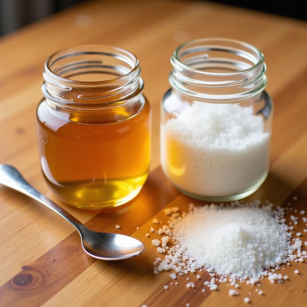 Local Hawaiian Honey and Sea Salt in Jars