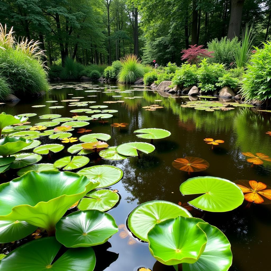 Vibrant and healthy aquatic plants thriving with Pondtabbs