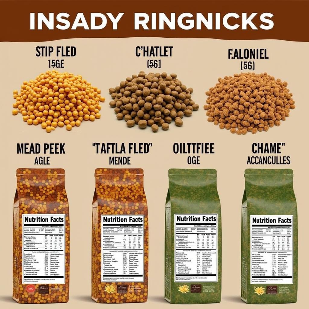 A variety of high-quality pellet brands suitable for Indian ringnecks.