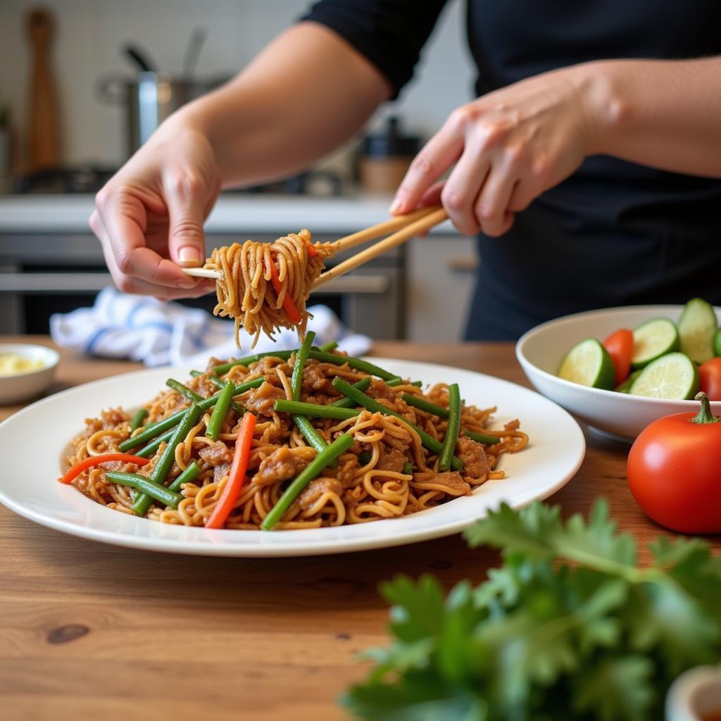 Preparing Homemade Bariatric Chinese Food