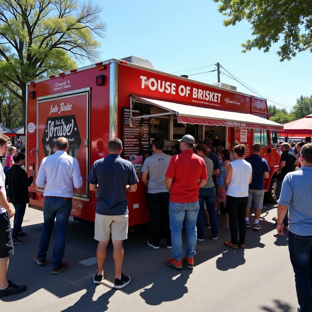 House of Brisket Food Truck at a Local Event