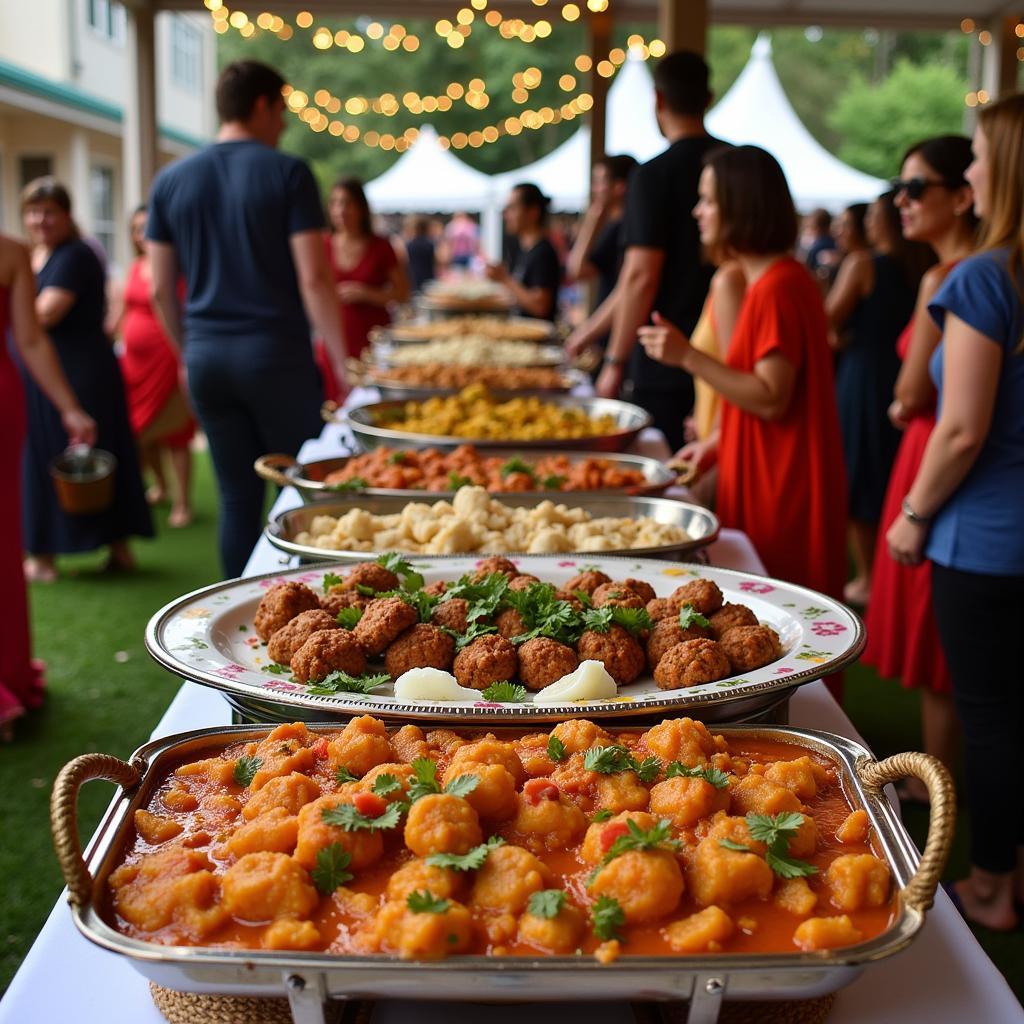 Indian Food Catering Outdoor Event