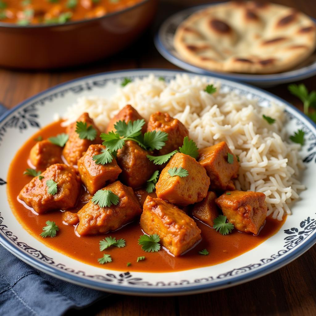 Delicious Prepared Meal from an Indian Food Package