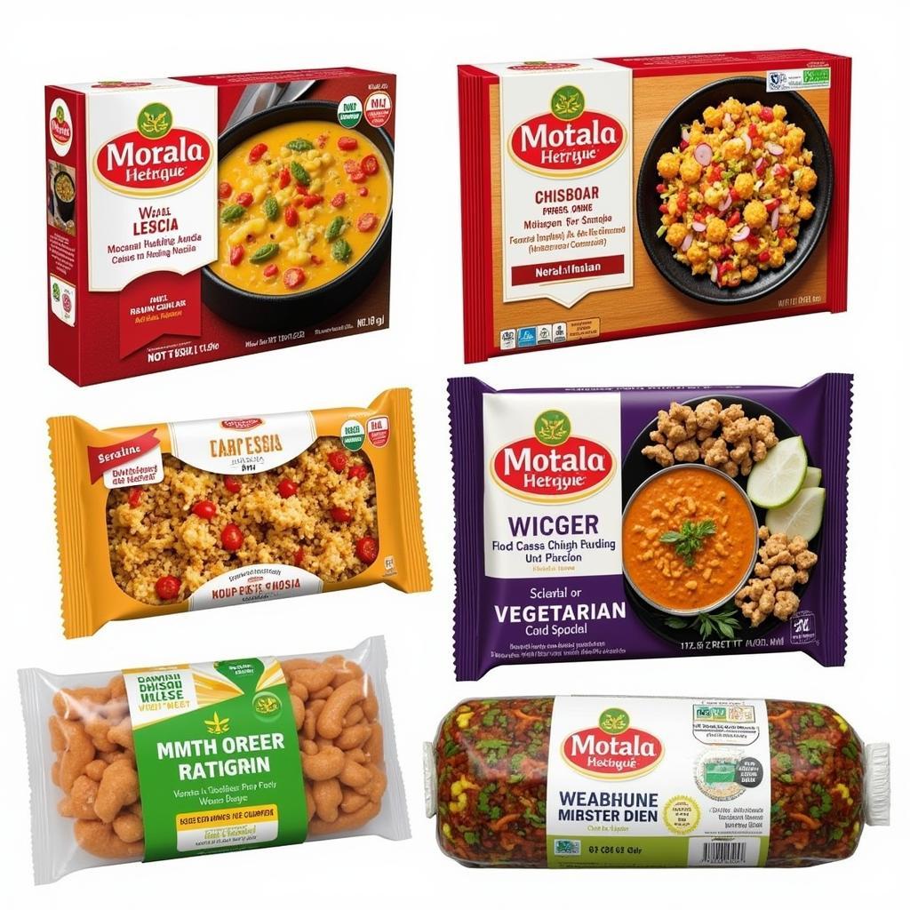 Variety of Indian Food Packages