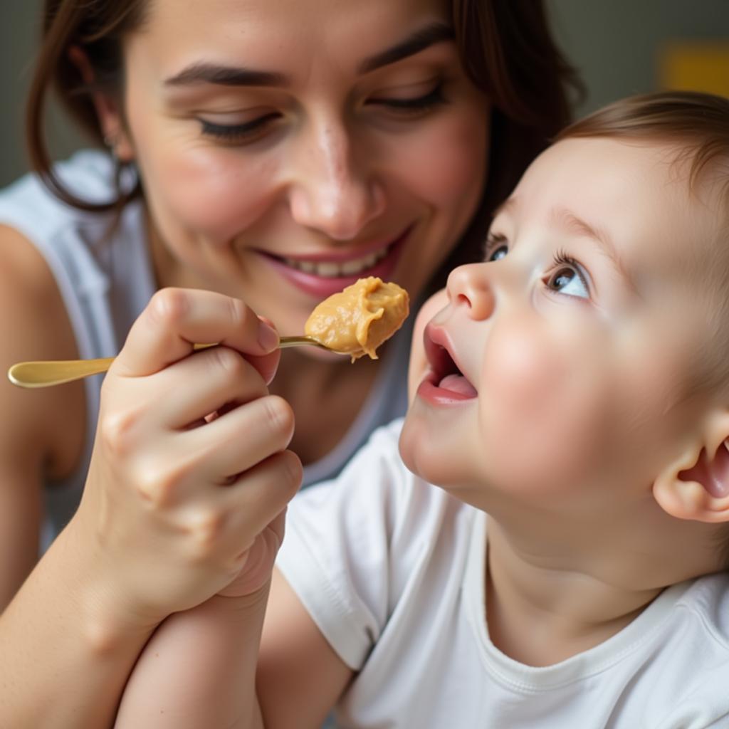 Introducing Peanut Butter Safely to a Baby