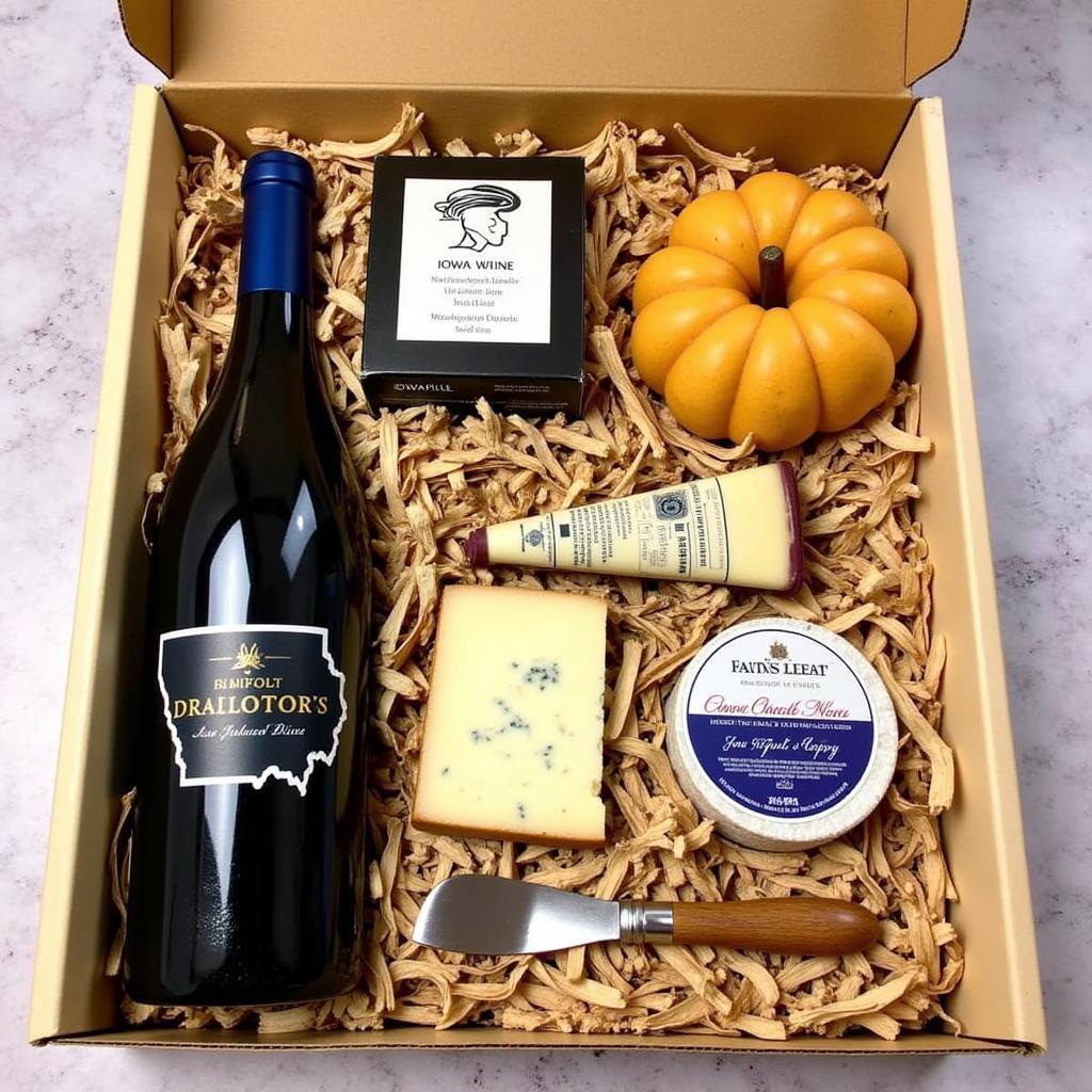 Iowa Wine and Cheese Gift Set