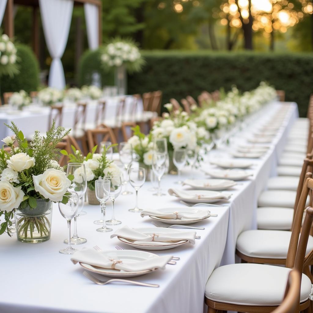 Elegant Italian Wedding Table Setting