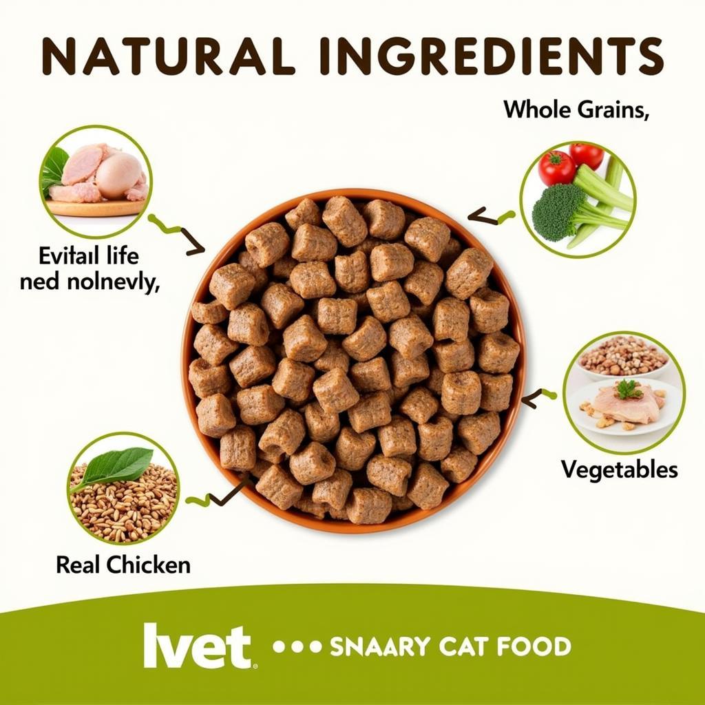 Ivet Cat Food Ingredients Close-Up