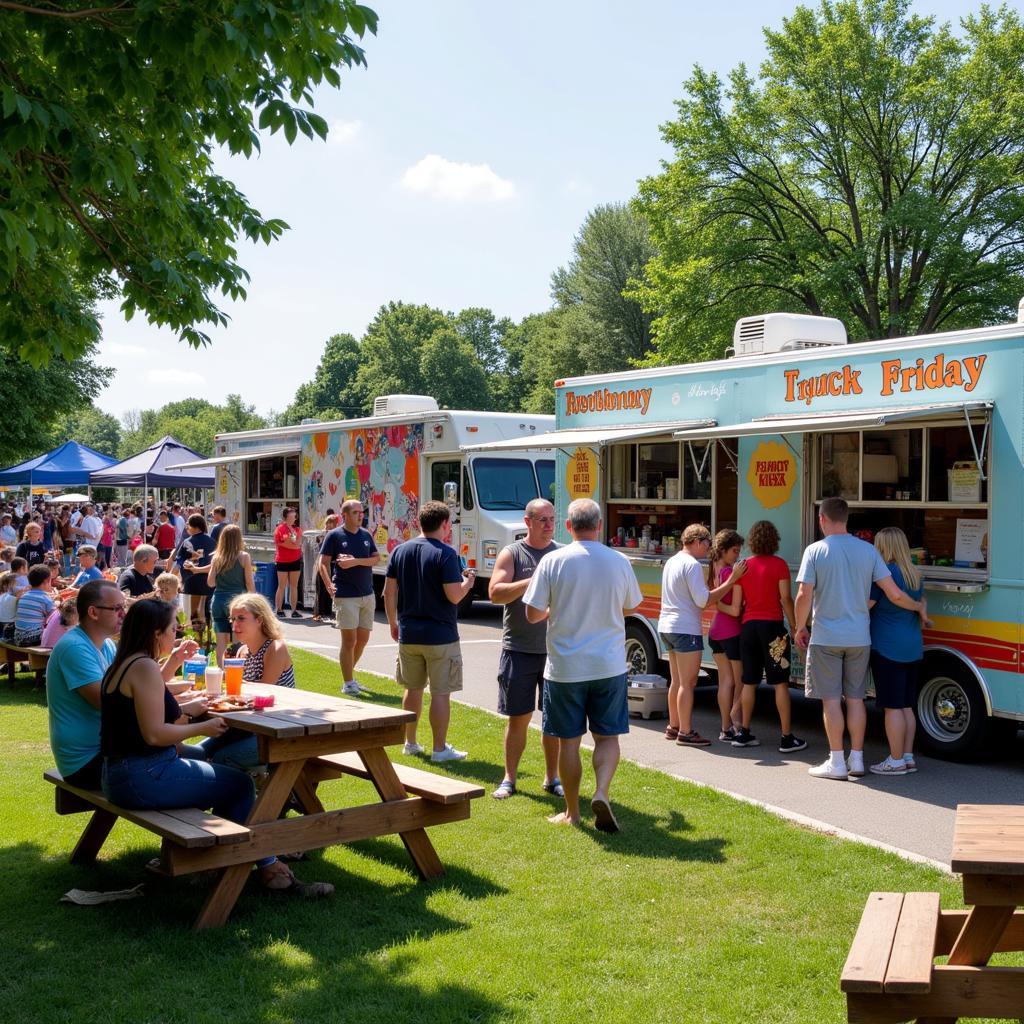 Enjoying Food Truck Friday in Jefferson City, MO