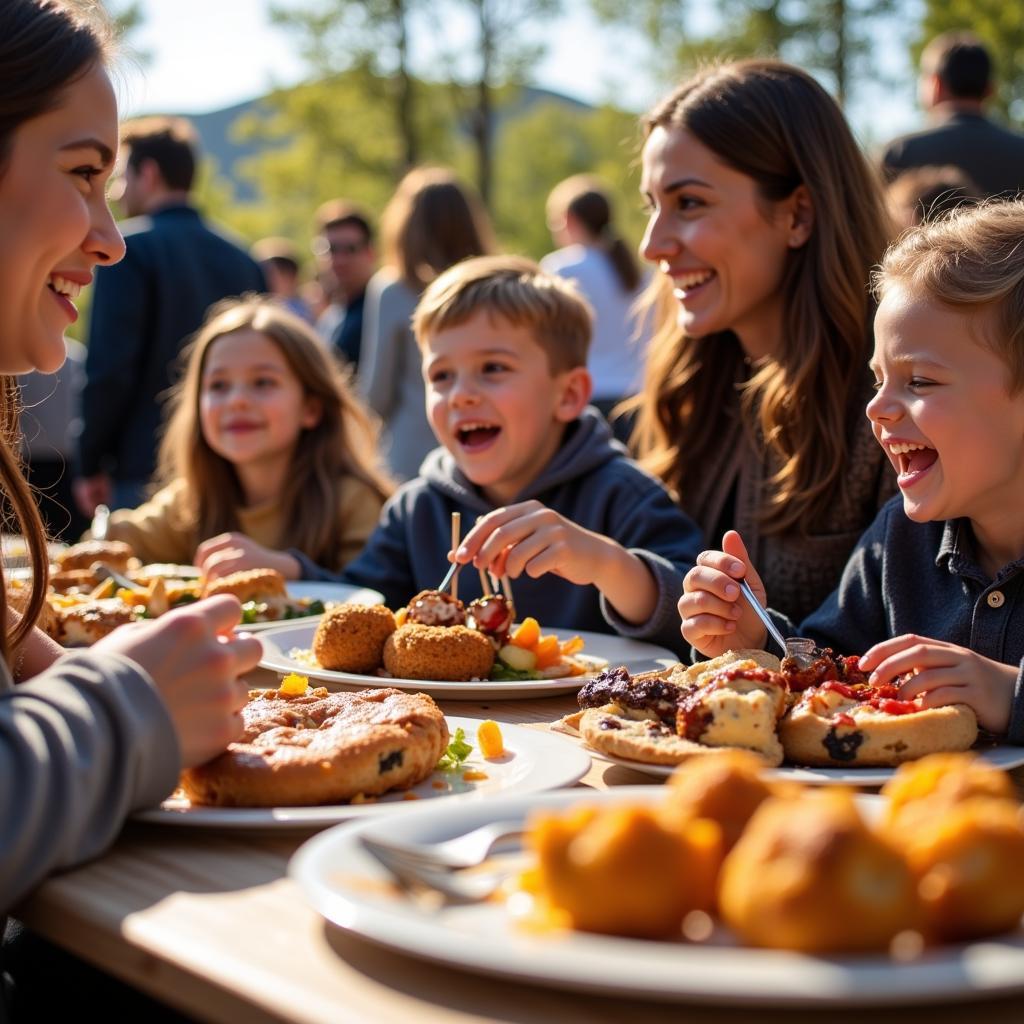 Jewish Food Festival Venice FL Families Enjoying Food