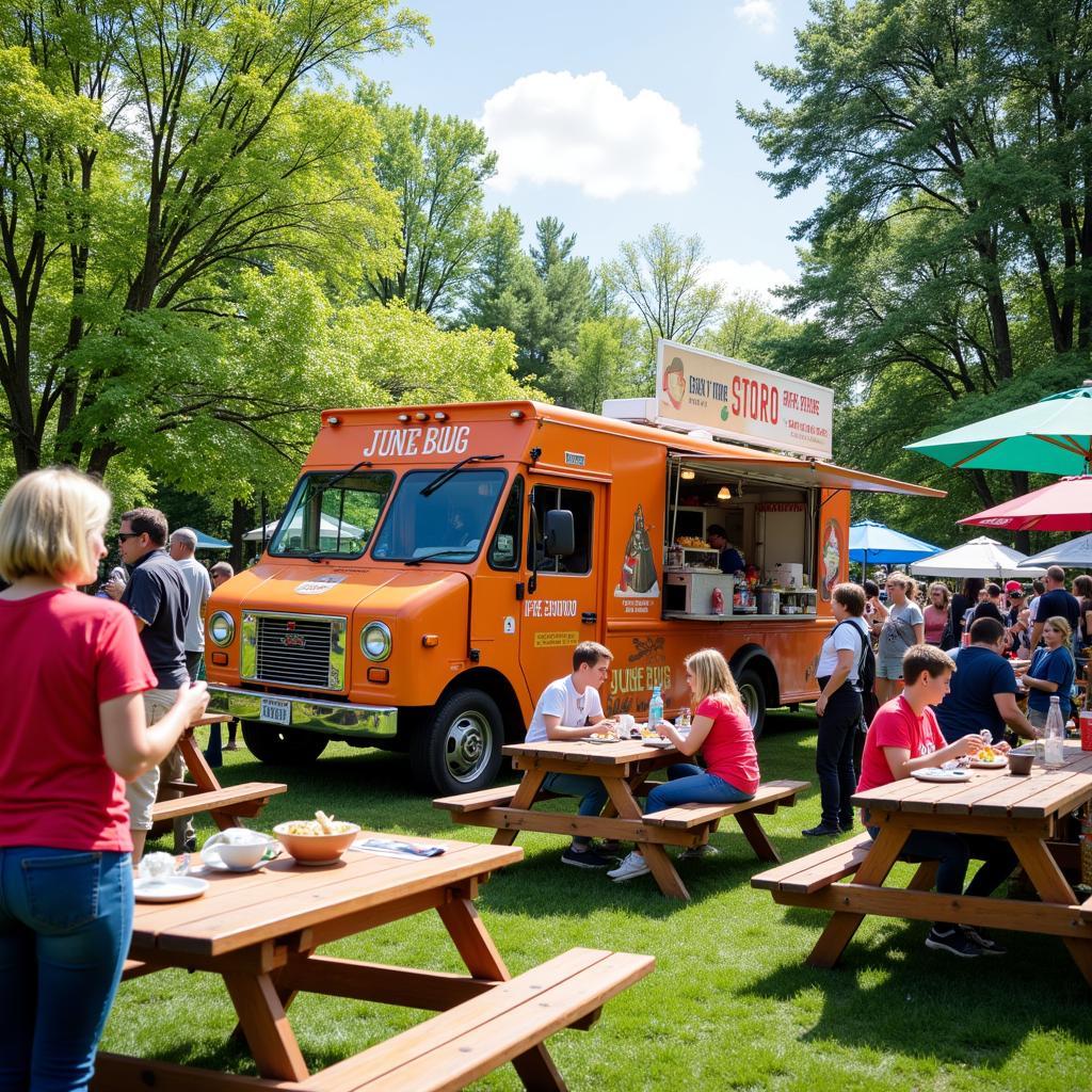 Junebug Food Truck Parked at a Local Event