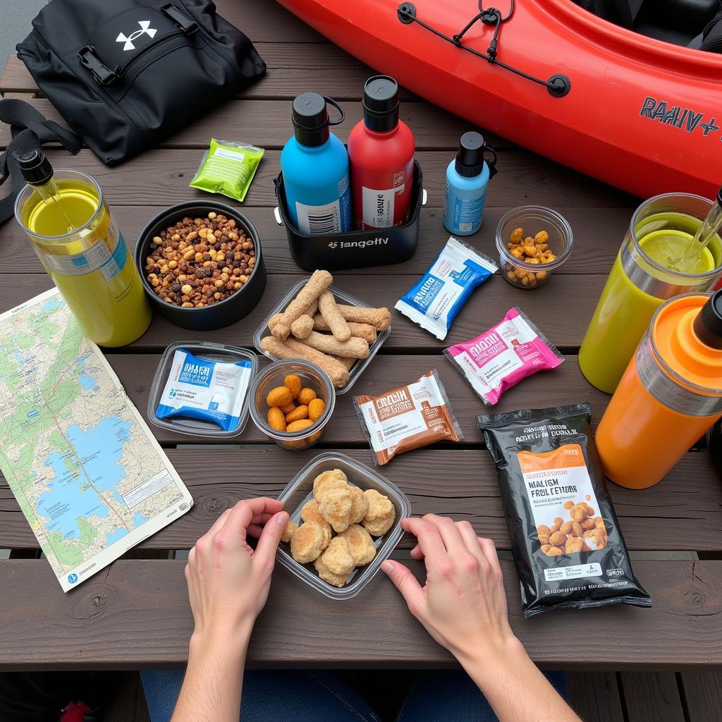 Planning a kayak food menu