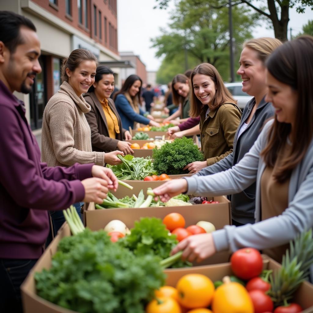 Kirkwood Food Pantry Volunteers Distributing Food