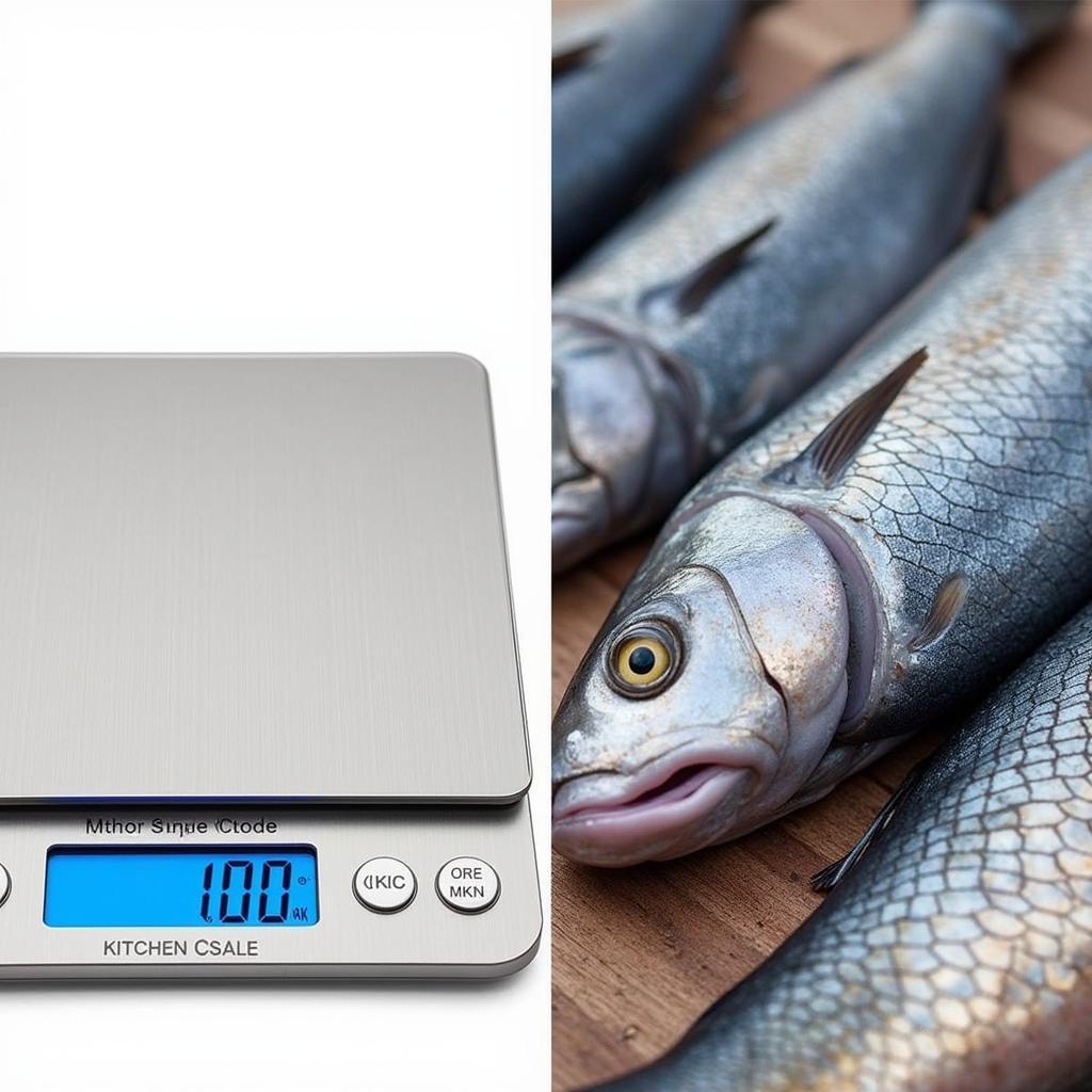 Kitchen Scale and Fish Scales