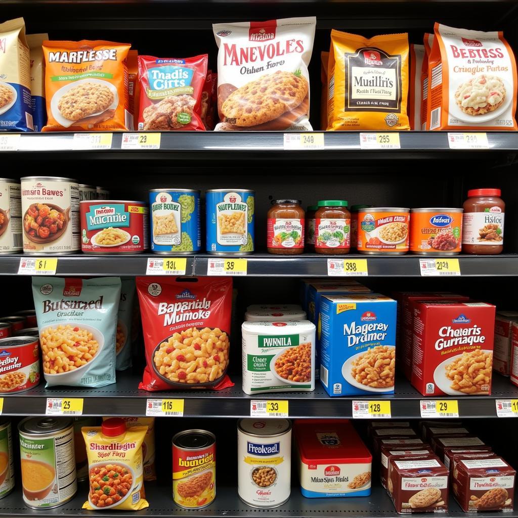 Kosher Products on Supermarket Shelf