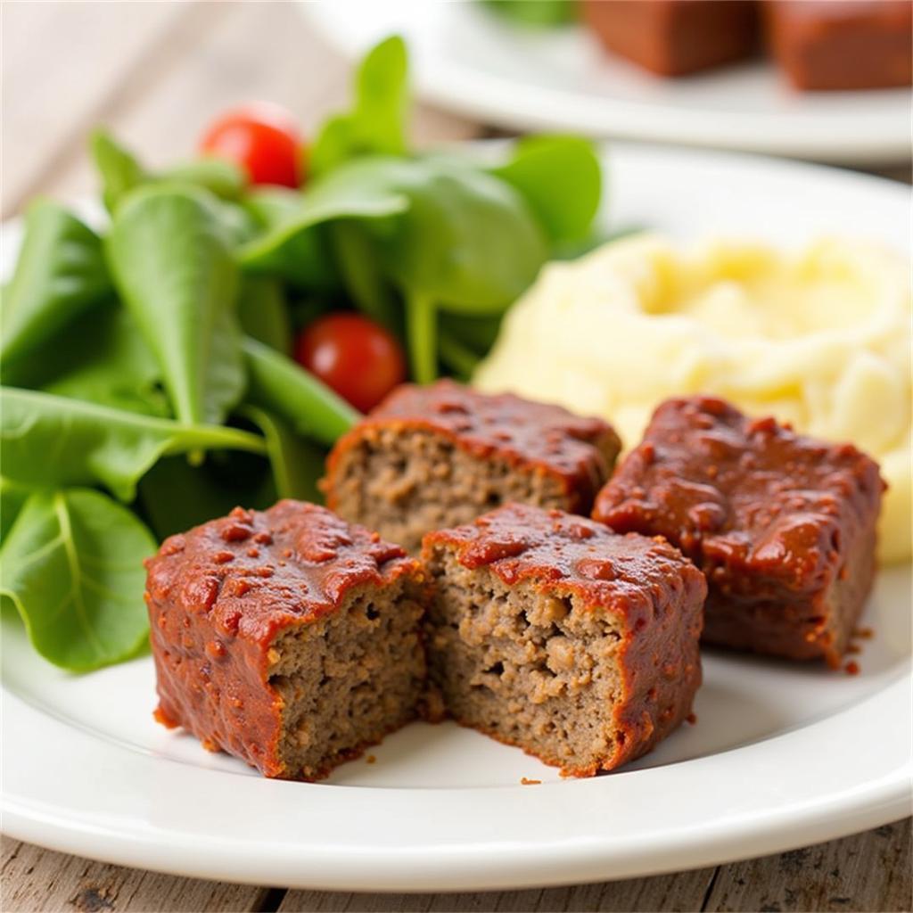 Kraft Foods Mini Meatloaves Plated with Sides