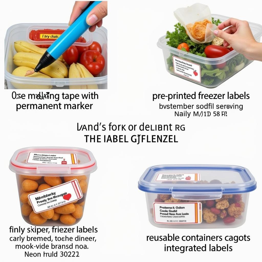 Essential Labels for Frozen Food Organization