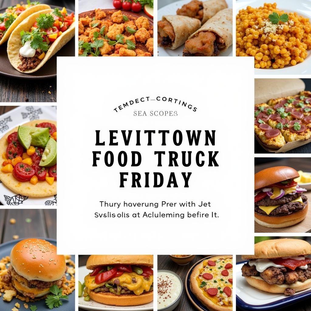 Variety of food at food truck friday levittown