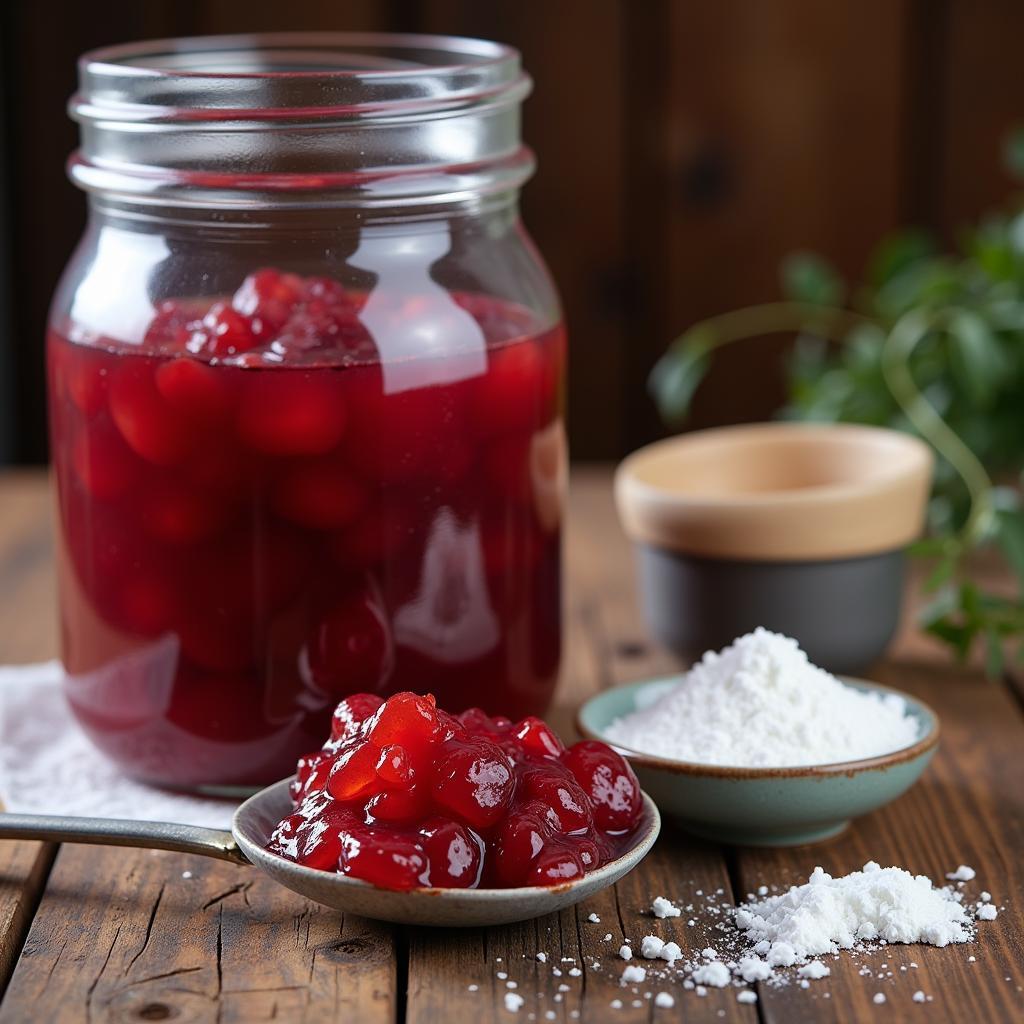 Limestone powder as a pH adjuster in jam making