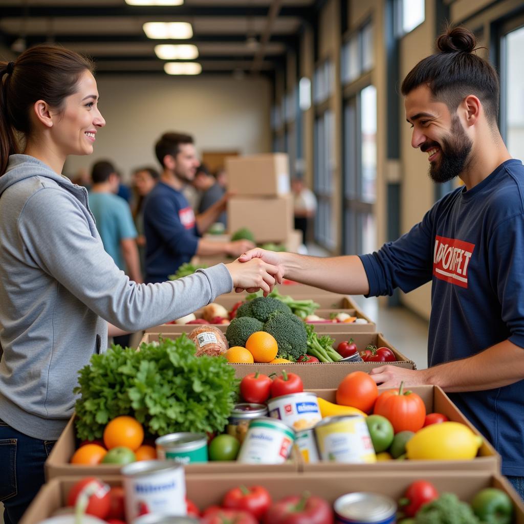 Little Elm Area Food Bank Food Distribution