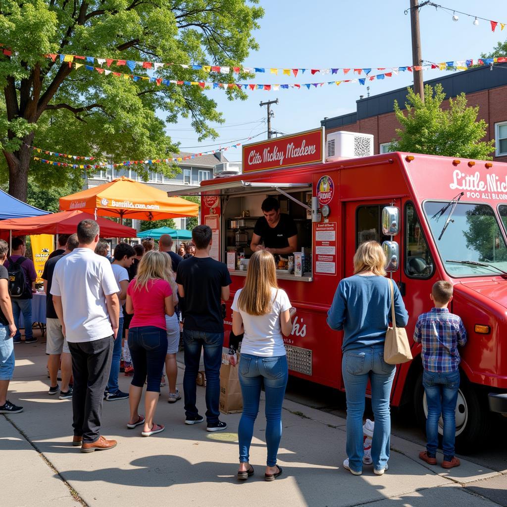 Little Nicky's Food Truck at a Pittsburgh Community Event