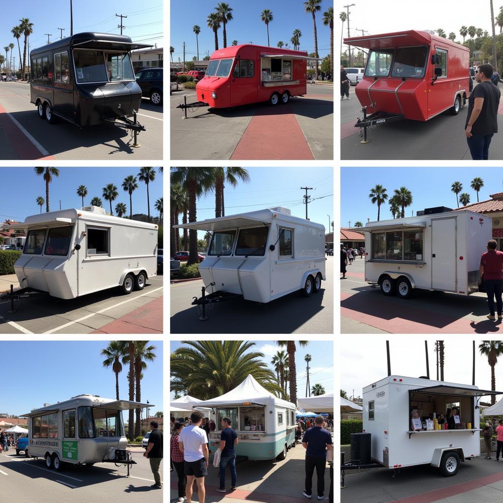 Successful food trailers operating in various locations in Los Angeles.