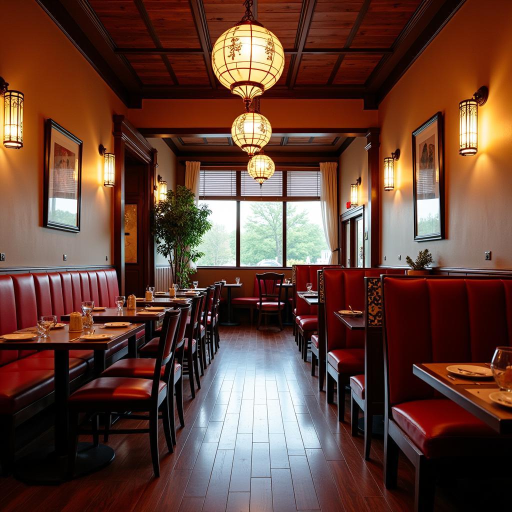 Authentic Chinese Restaurant Interior in Lynnfield