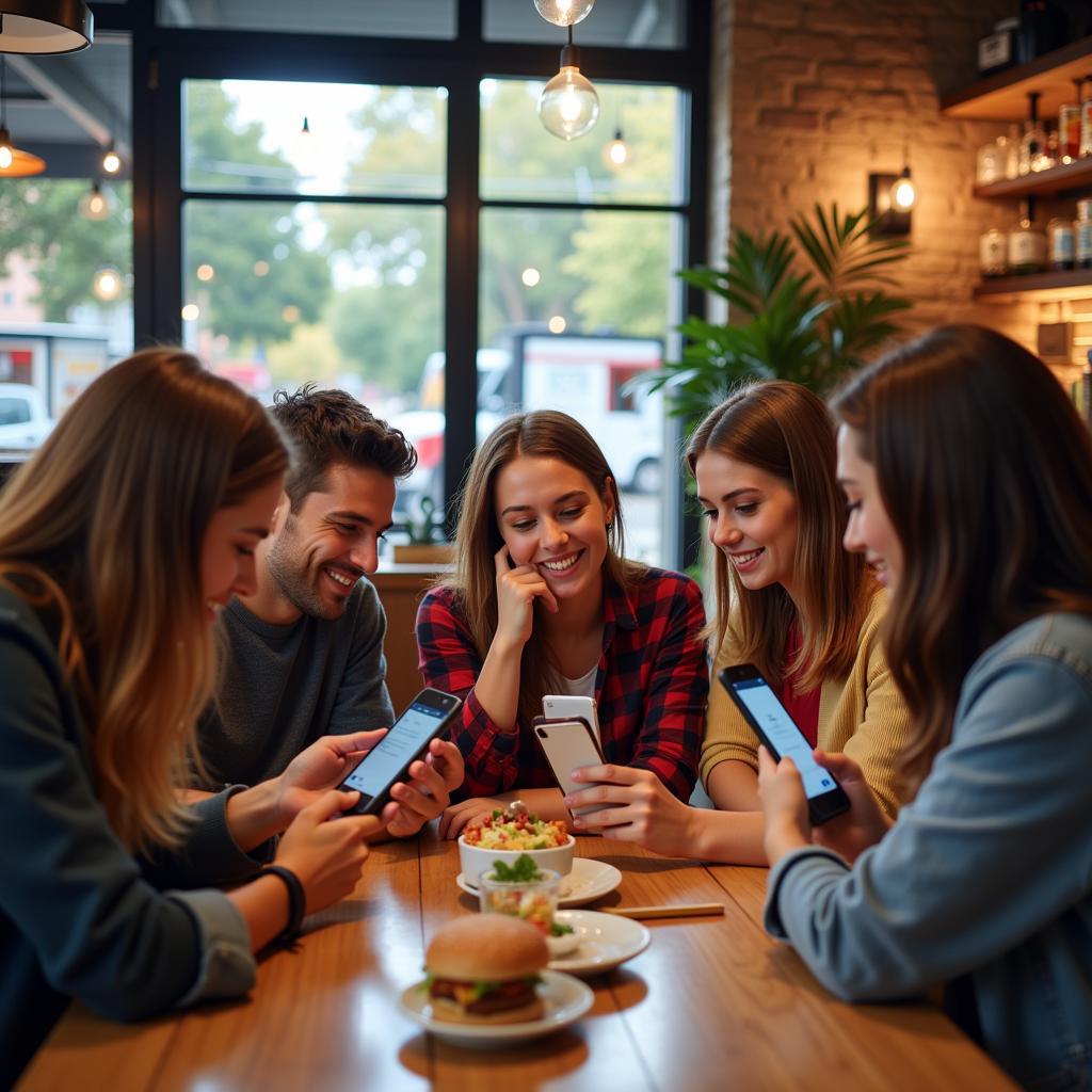 People Using Social Media to Find Food Trucks