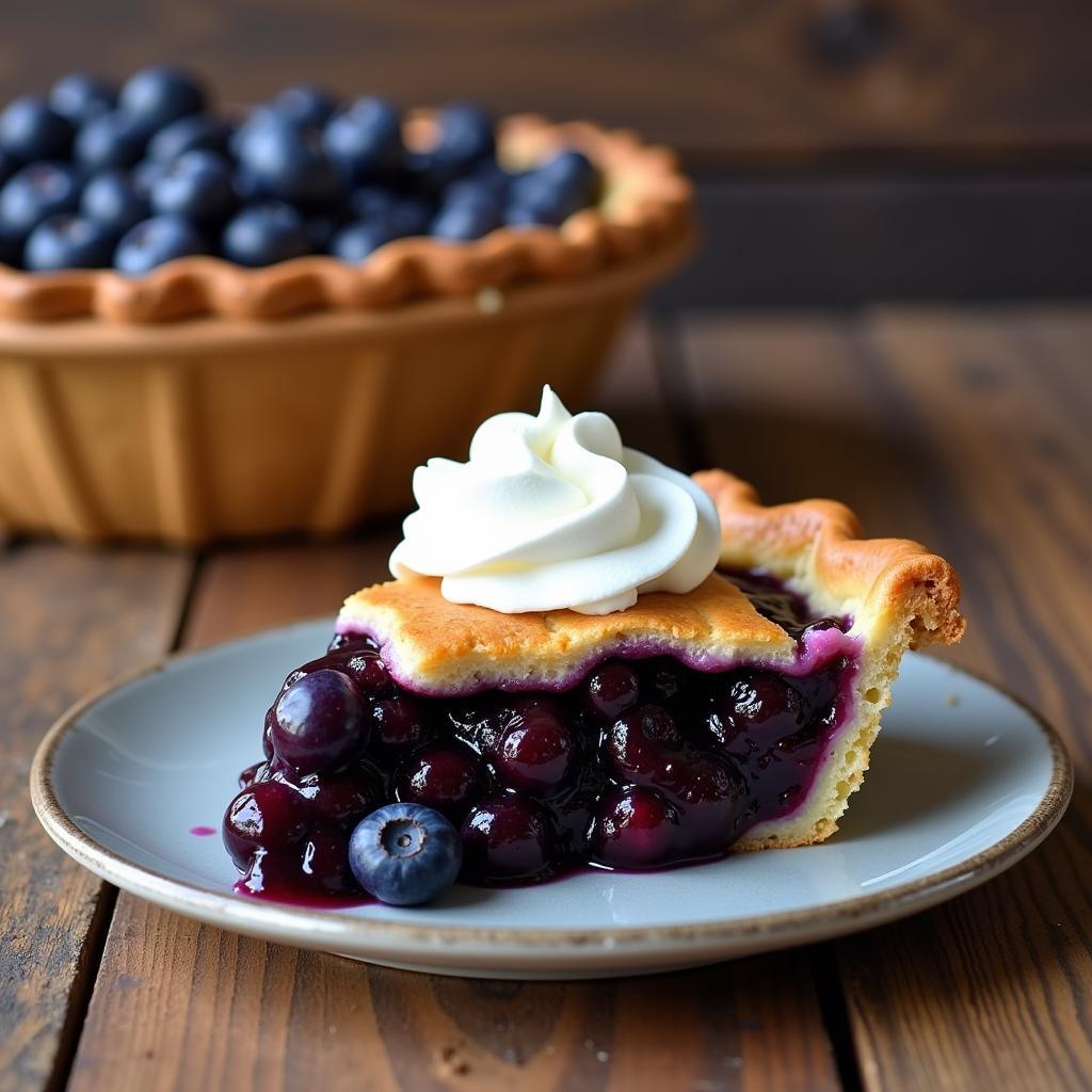 Homemade Maine Blueberry Pie