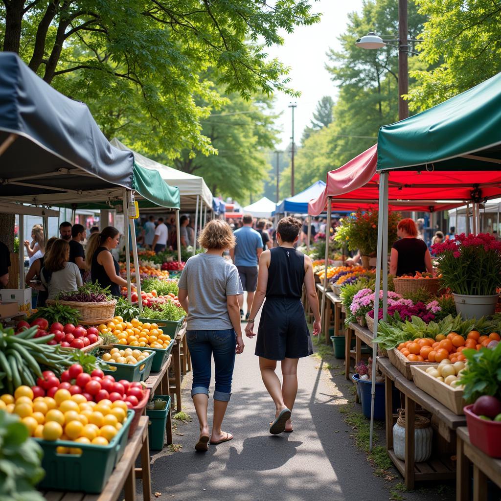 Fresh Produce at a Maine Farmers Market