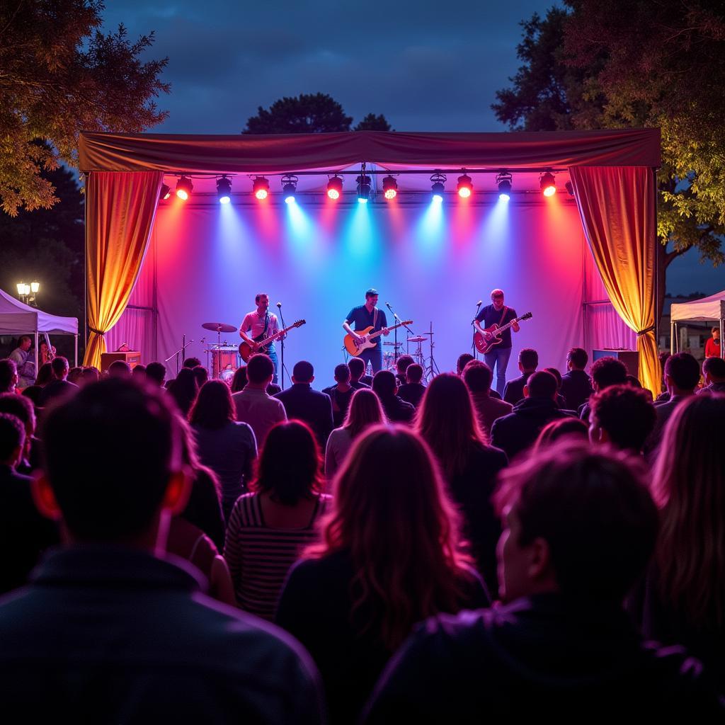 Live music performance at the Marlborough Food Truck Festival.