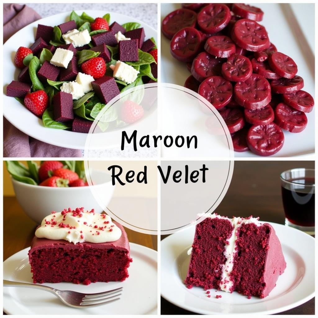 Maroon Colored Dishes