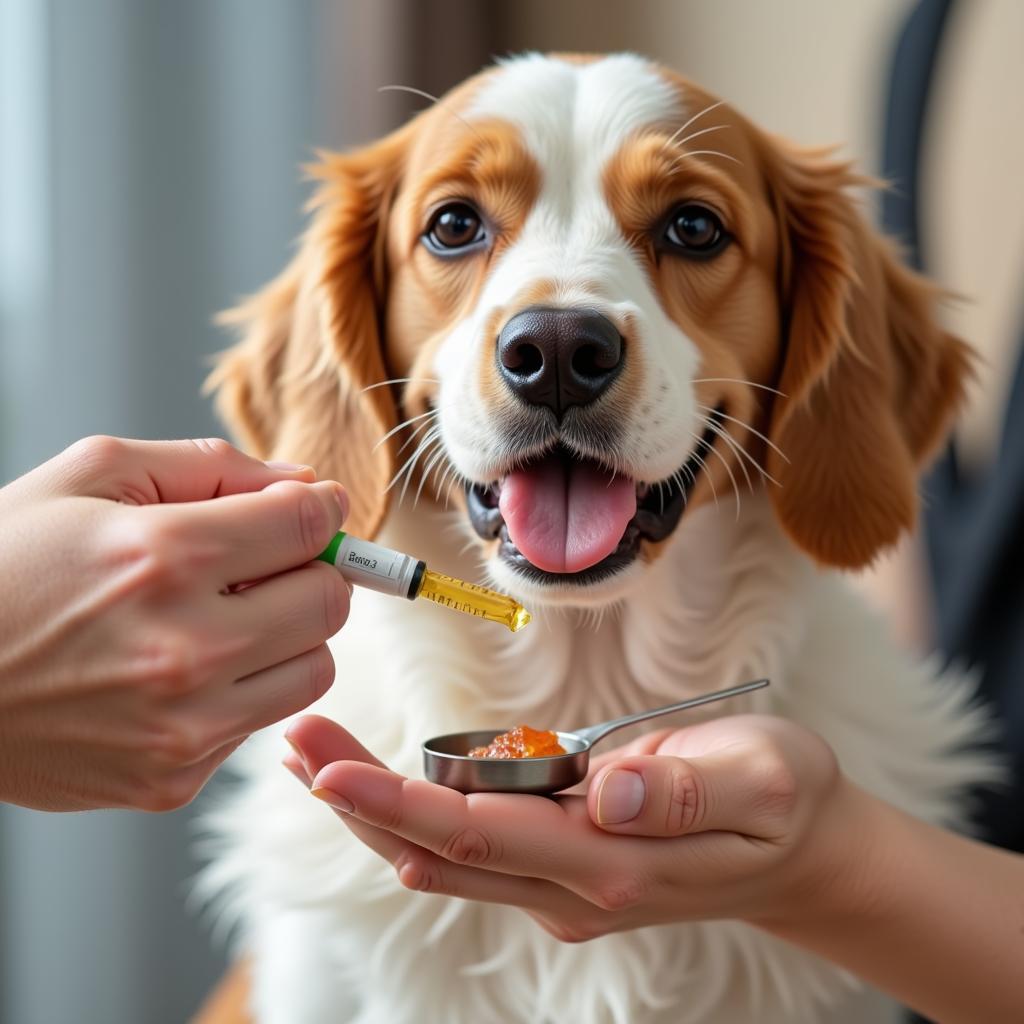 Measuring Salmon Oil for Dogs