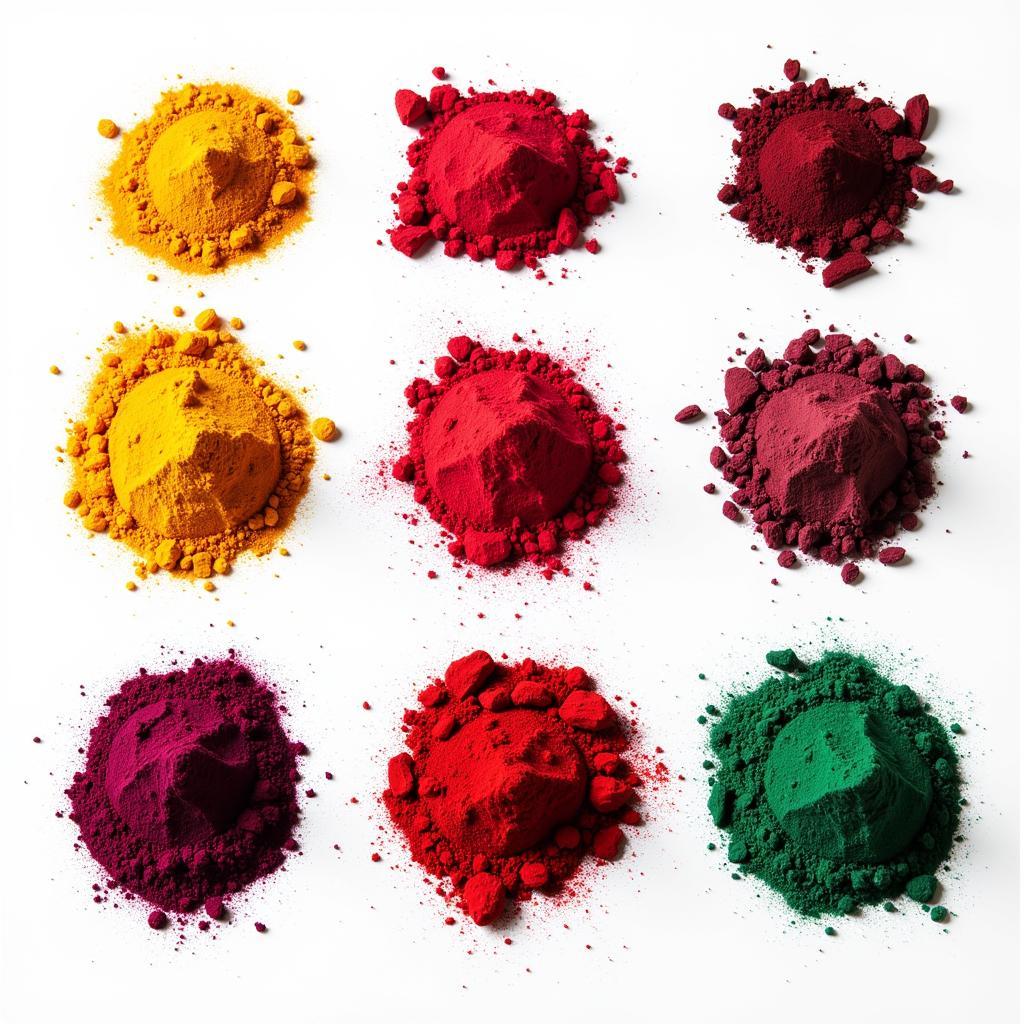 Natural Food Color Powder Examples